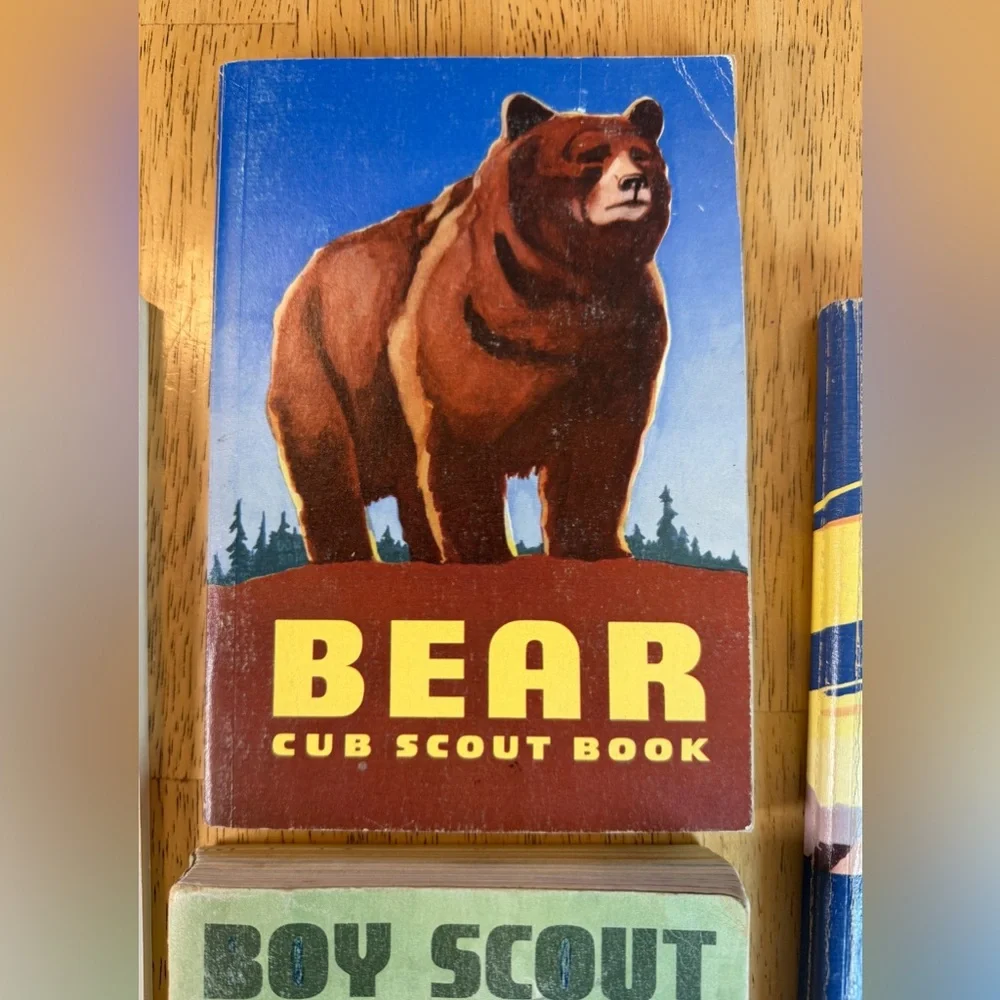 Vintage Boy Scouts Book Lot 4 Wolf Bear Cub Scout 1954 1967 Handbook 1969